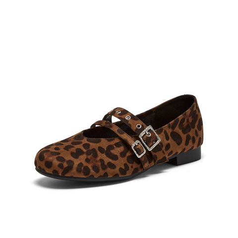 百思图2025秋季新款时尚潮流复古玛丽珍鞋浅口女单鞋B2530CQ5