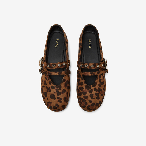 百思图2025秋季新款时尚潮流复古玛丽珍鞋浅口女单鞋B2530CQ5