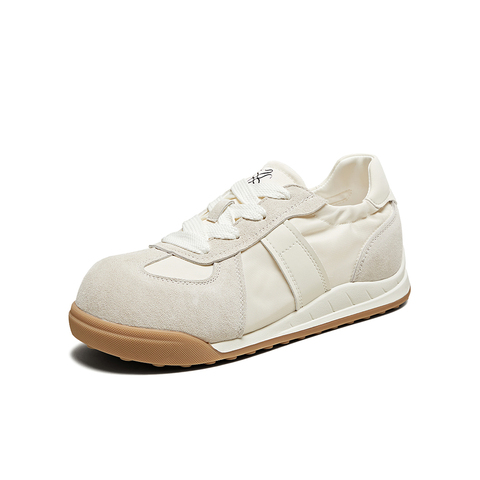 百思图2025秋季新款商场同款时尚复古德训鞋厚底女休闲鞋D3165CM5