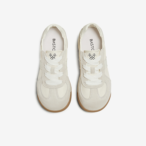 百思图2025秋季新款商场同款时尚复古德训鞋厚底女休闲鞋D3165CM5