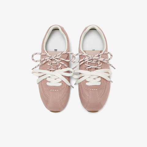 百思图2025秋季新款时尚复古运动德训鞋平跟女休闲鞋D3155CM5