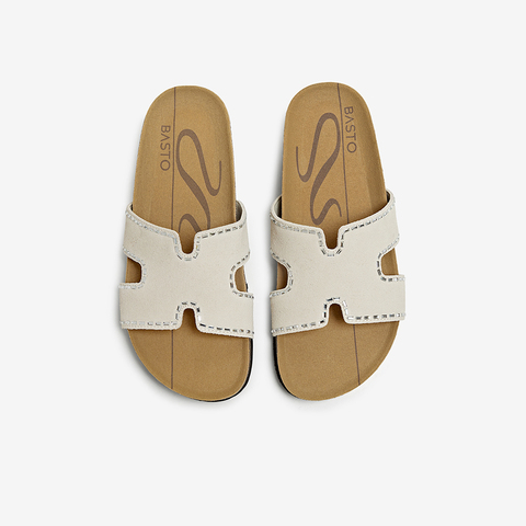 百思图2025夏季新款简约时尚户外休闲一字拖厚底女凉拖鞋BV261BT5