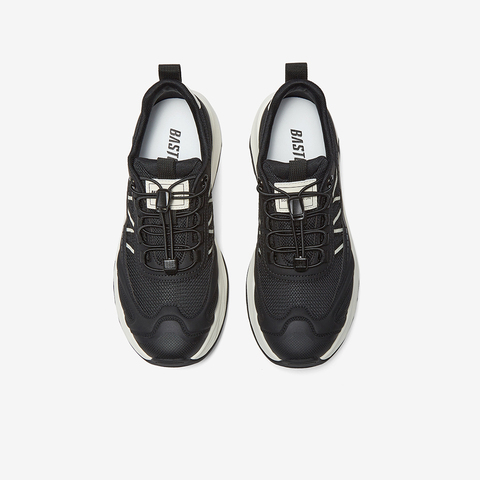 百思图2025夏季新款时尚简约户外运动厚底圆头男休闲鞋10313BL5