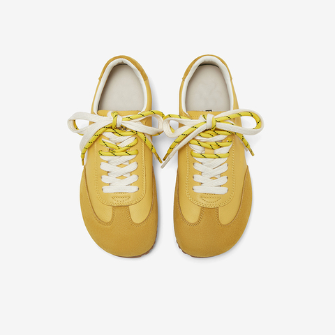 百思图2025秋季新款商场同款简约复古德训鞋女休闲鞋I5755CM5