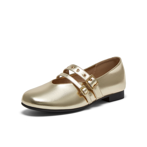 百思图2025秋季新款时尚潮流复古玛丽珍鞋浅口女单鞋B2530CQ5