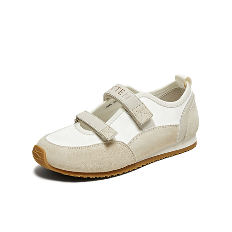 百思图2025夏季新款时尚潮流休闲玛丽珍芭蕾舞鞋女单鞋D3085BQ5