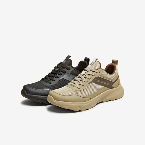 百思图2025夏季新款时尚简约户外运动厚底圆头男休闲鞋D6753BM5