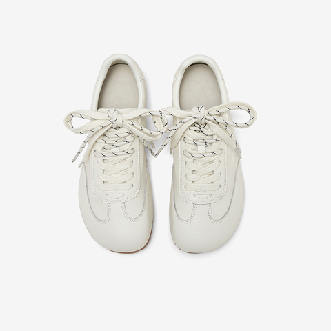 百思图2025秋季新款商场同款简约复古德训鞋女休闲鞋I5755CM5