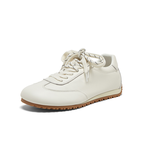百思图2025秋季新款商场同款简约复古德训鞋女休闲鞋I5755CM5