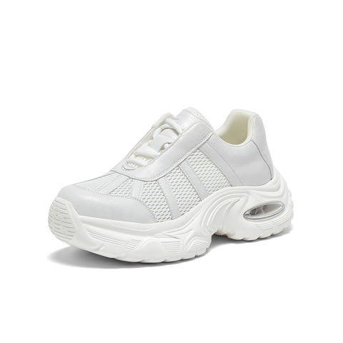 百思图2025秋季新款老爹鞋时尚街头运动厚底男休闲鞋50218CM5