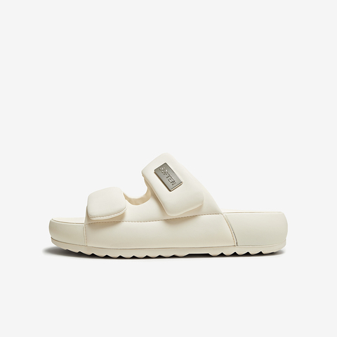 百思图2025夏季新款简约潮流街头休闲一字拖厚底女拖鞋D3167BT5