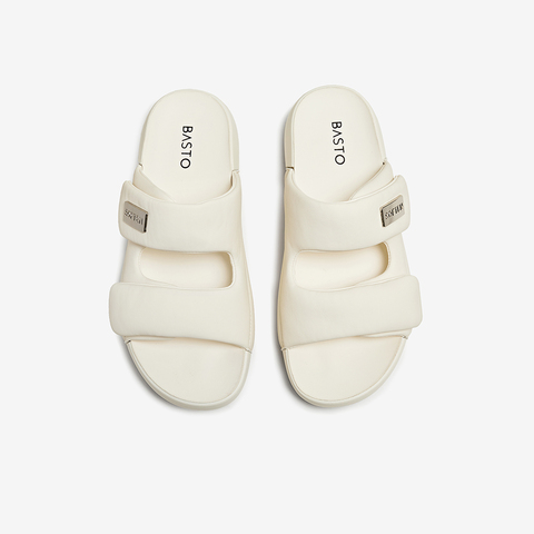 百思图2025夏季新款简约潮流街头休闲一字拖厚底女拖鞋D3167BT5