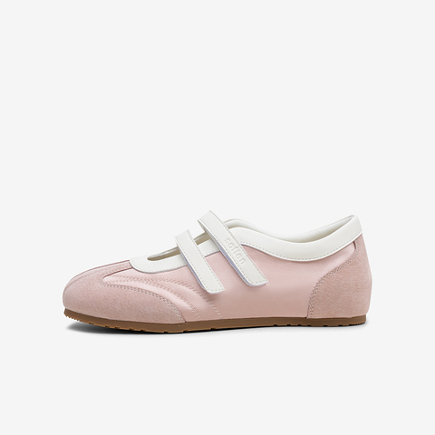 百思图2025秋季新款芭蕾舞鞋时尚运动休闲平跟女单鞋A1942CQ5