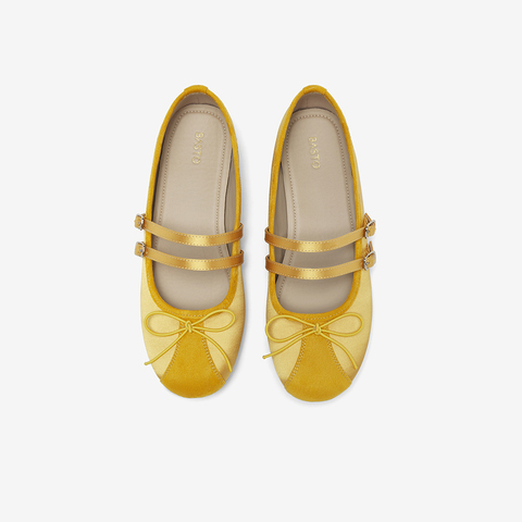 百思图2025秋季新款玛丽珍鞋时尚复古浅口粗跟女单鞋B8017CQ5