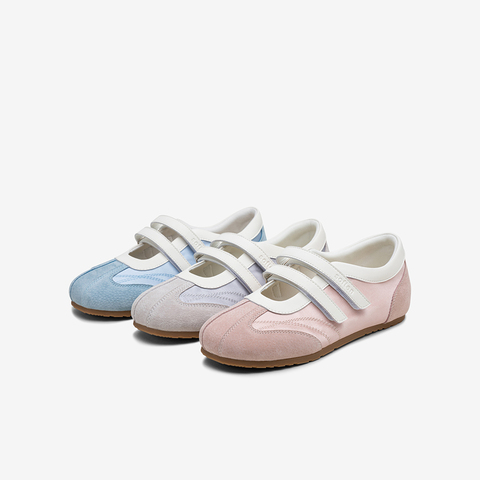 百思图2025秋季新款芭蕾舞鞋时尚运动休闲平跟女单鞋A1942CQ5