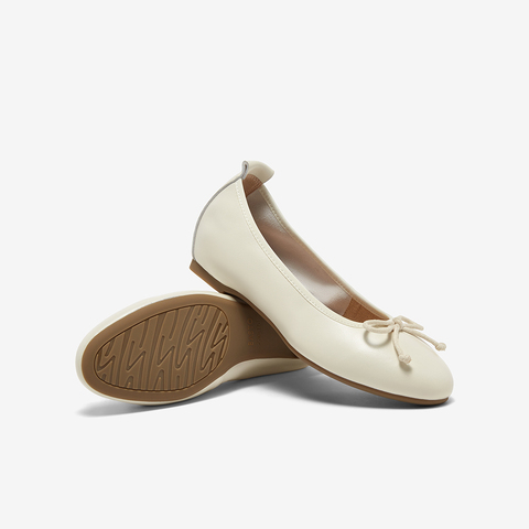 百思图2025秋季新款平跟单鞋时尚蝴蝶结浅口女单鞋CL993CQ5