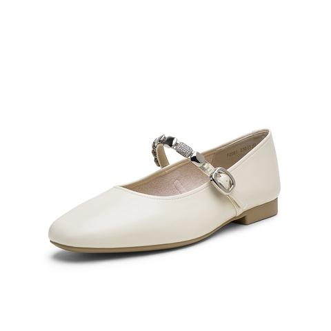 百思图2025秋季新款商场同款玛丽珍鞋时尚复古法式女单鞋F2081CQ5