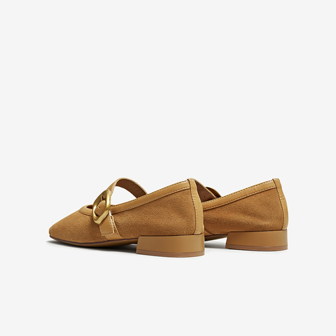 百思图2025秋季新款玛丽珍鞋简约通勤方头粗跟女单鞋B1576CQ5