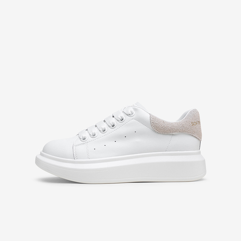 百思图2025秋季新款小白鞋时尚潮流街头运动女休闲鞋D5859CM5