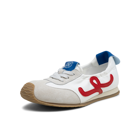 百思图2025秋季新款德训鞋时尚简约户外运动女休闲鞋X1519CA5