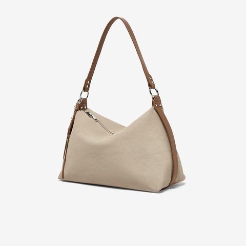 百思图2025夏季新款商场同款托特包时尚简约大容量单肩包TY005BX5