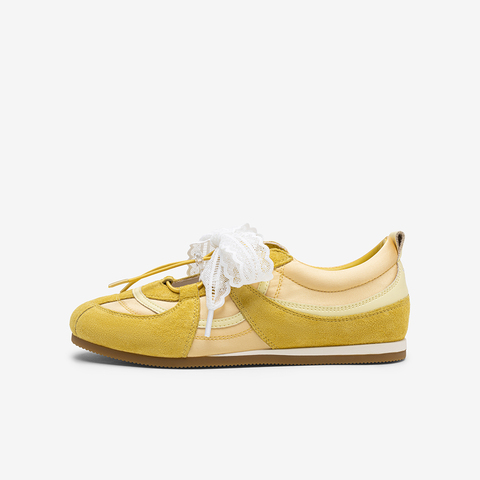 百思图2025秋新款商场同款猪芭蕾舞鞋时尚复古休闲女单鞋I7105CQ5