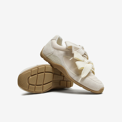 百思图2025夏季新款时尚简约复古运动德训鞋女休闲鞋A5313BM5