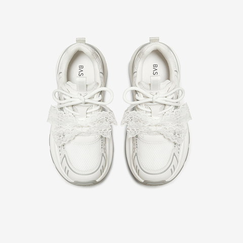 百思图2025秋季新款商场同款老爹鞋厚底增高女休闲鞋V0982CM5