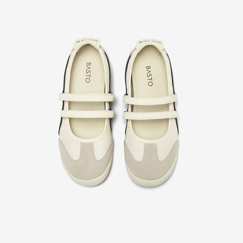 百思图2025秋季新款时尚简约休闲芭蕾舞鞋平跟女单鞋A2520CQ5