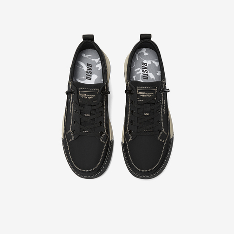 百思图2025夏季新款简约户外运动板鞋平跟圆头男休闲鞋L8300BM5