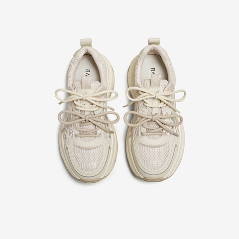 百思图2025秋季新款老爹鞋时尚街头厚底增高女休闲鞋B3111CM5