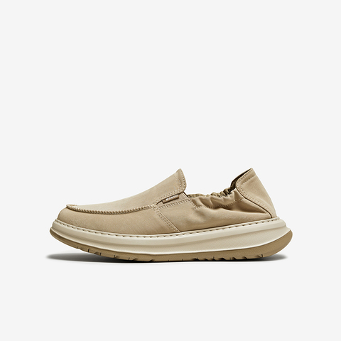 百思图2025夏季新款简约时尚通勤布鞋厚底男休闲鞋L3318BM5