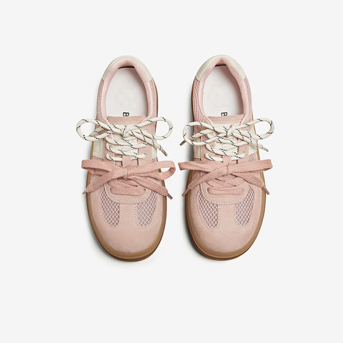 百思图2025夏季新款时尚街头运动复古德训鞋厚底女休闲鞋D3083BM5