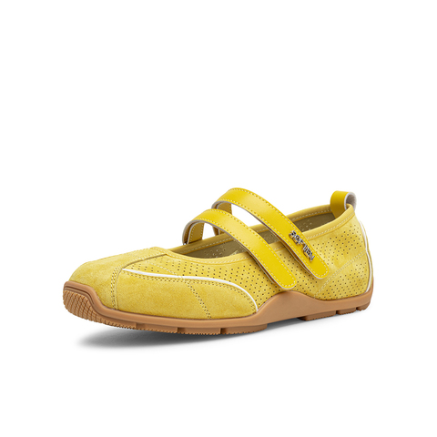 百思图2025秋季新款芭蕾玛丽珍时尚休闲浅口女单鞋D3222CQ5