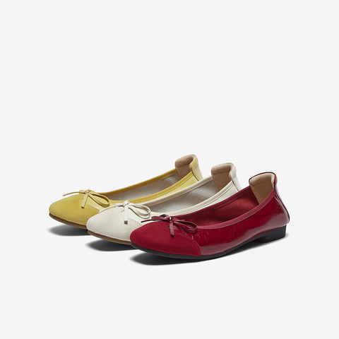 百思图2025秋季新款单鞋时尚蝴蝶结简约通勤女鞋C2201CQ5