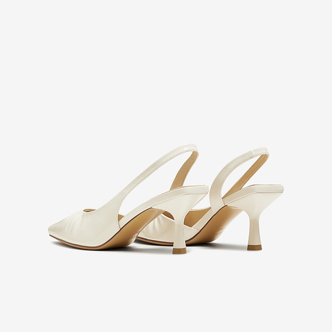 百思图2025夏新款商场同款后空凉鞋潮流尖头细高跟女凉鞋F5231BH5