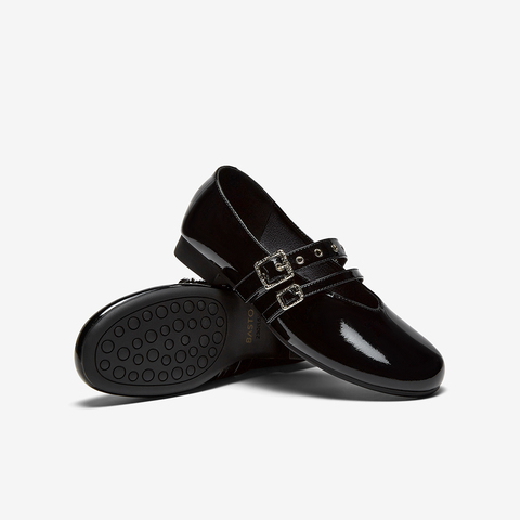 百思图2025秋季新款时尚潮流复古玛丽珍鞋浅口女单鞋B2530CQ5