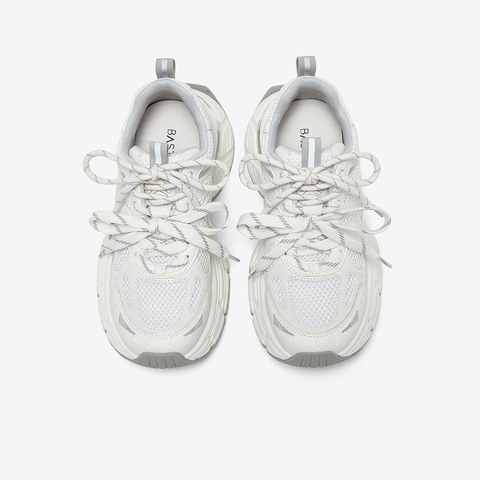 百思图2025秋季新款时尚运动老爹鞋厚底增高女休闲鞋B8662CM5