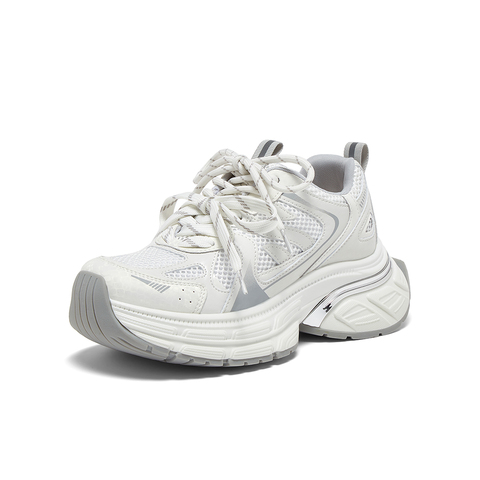 百思图2025秋季新款时尚运动老爹鞋厚底增高女休闲鞋B8662CM5