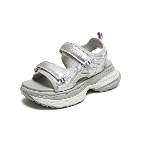 百思图2025夏季新款时尚潮流街头老爹运动凉厚底女凉鞋D3159BL5