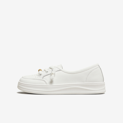 百思图2025秋季新款商场同款小白鞋简约户外女休闲鞋BJ208CA5