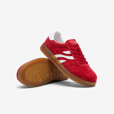 百思图2025秋季新款德训鞋时尚复古户外运动女休闲鞋D3176CM5