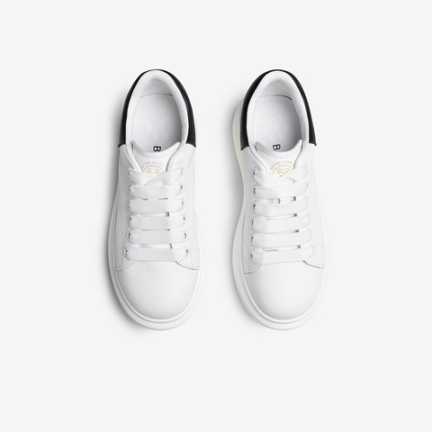 百思图2025秋季新款小白鞋时尚潮流街头运动女休闲鞋D5859CM5