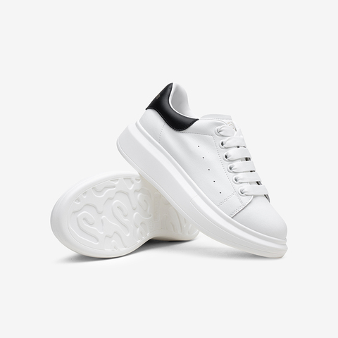 百思图2025秋季新款小白鞋时尚潮流街头运动女休闲鞋D5859CM5