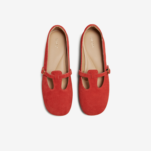 百思图2025秋季新款玛丽珍鞋简约复古浅口粗跟女单鞋B9929CQ5