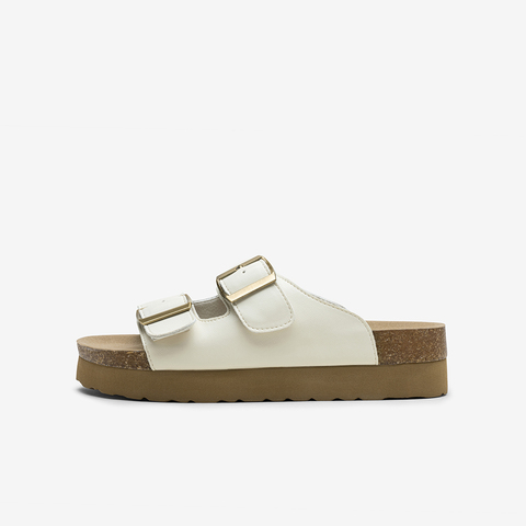 百思图2025夏季新款勃肯鞋时尚户外休闲厚底女凉拖鞋D3237BT5