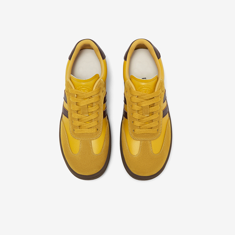 百思图2025秋季新款德训鞋街头潮流复古运动女休闲鞋E5101CM5