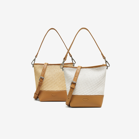 百思图2025夏季新款商场同款水桶包时尚通勤单肩斜挎包女TY002BX5