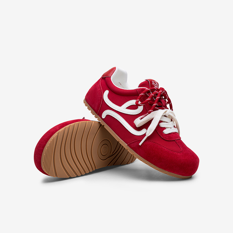 百思图2025秋季新款德训鞋时尚复古街头运动女休闲鞋D3203CM5