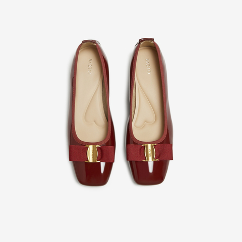 百思图2025秋季新款商场同款浅口单鞋时尚通勤粗跟女鞋B1708CQ5